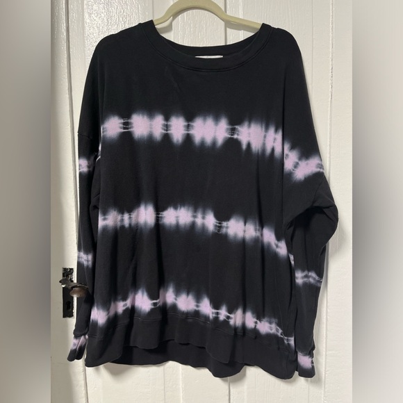 WildFox Roadtrip Crewneck sweatshirt dusk lilac stripe size small - Picture 2 of 8